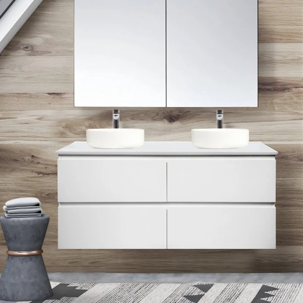 Melamine pòt twalèt vanite