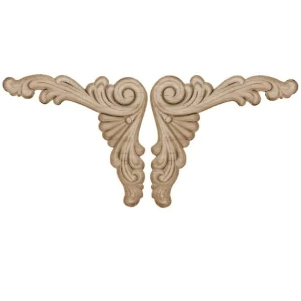 Scroll Corner Pair-Wood Applique-Decorative Applique-Wood